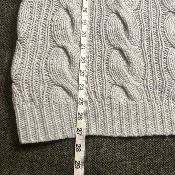Aritzia One Teaspoon chunky oversized cable knit grey wool blend sweater - Picture 7 of 9